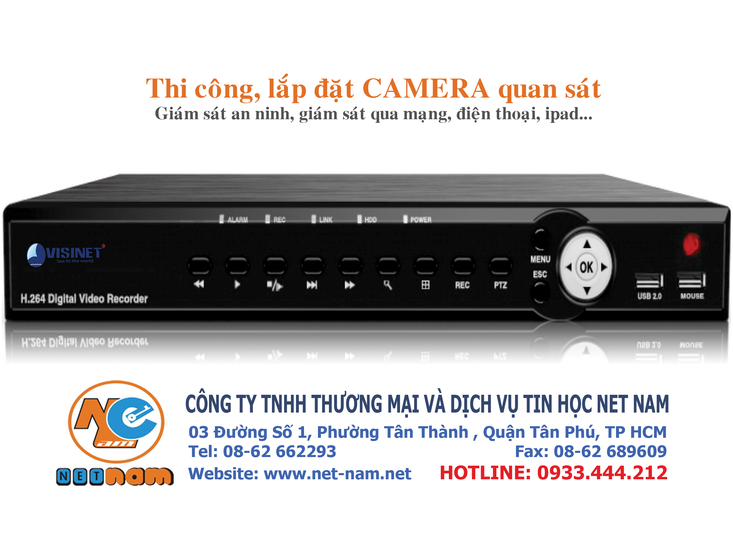 DVR VS-9604i - Công Ty TNHH Thương Mại Và Dịch Vụ Tin Học Net Nam